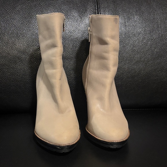 design lab Shoes - Design Lab Lord & Taylor Beige Ankle Boots